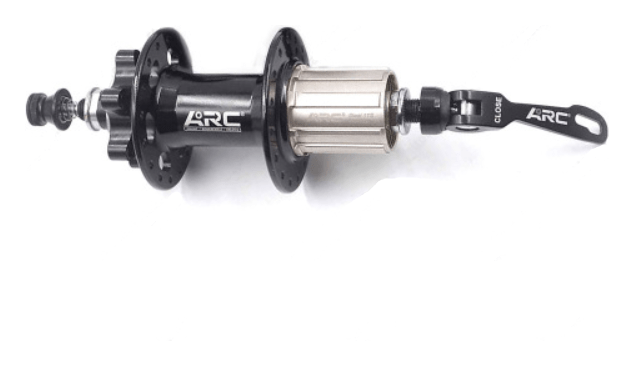 Задняя втулка AL 32H под диск. ARC MT-001RA черн. с эксцентром. на пром. подшипни. под кассету 8-9-10