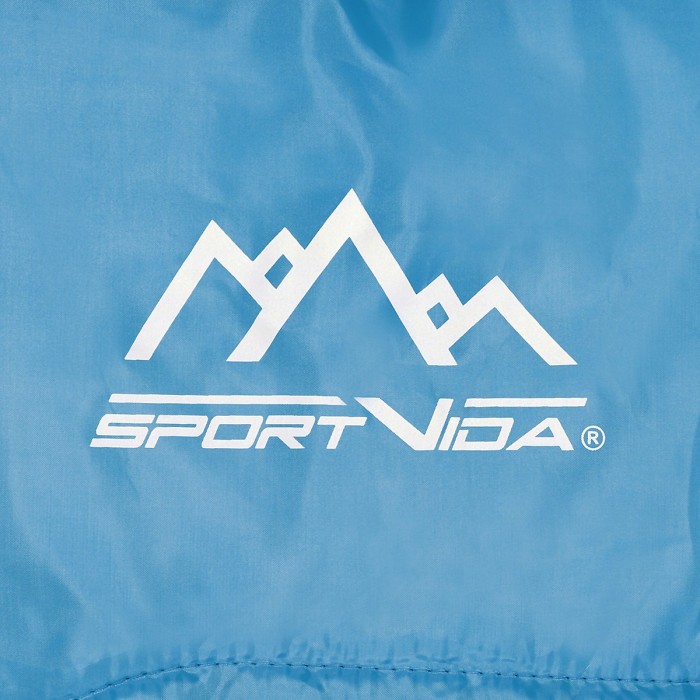 Спальний мішок (спальник) ковдра SportVida SV-CC0060 +2 ...+21°C R Sky Blue/Grey