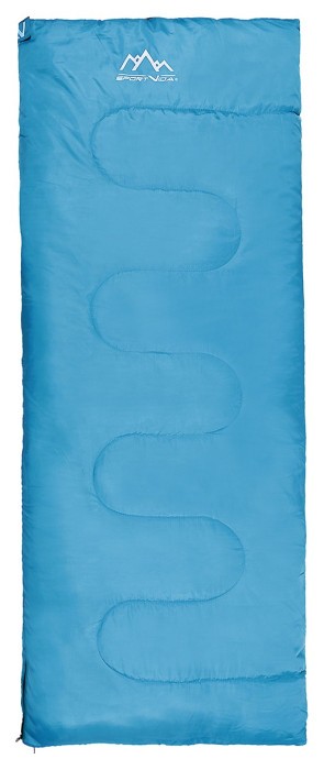 Спальний мішок (спальник) ковдра SportVida SV-CC0060 +2 ...+21°C R Sky Blue/Grey