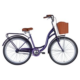 Велосипед 26&quot; Dorozhnik AQUAMARINE 2024 (темно-фіолетовbй)