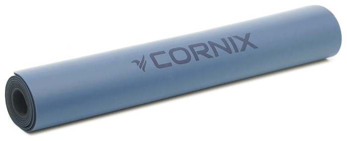 Коврики спортивные Cornix PU 183 x 68 x 0.4 см для йоги и фитнеса XR-0319 Blue