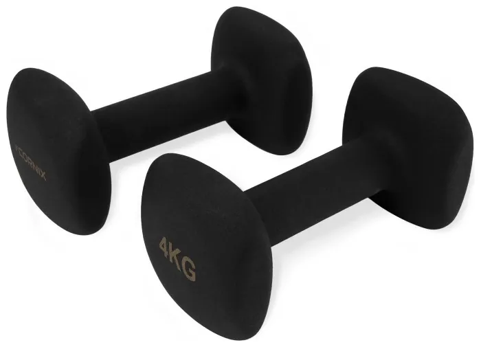 Гантелі вінілові Cornix Square 2 x 4 кг XR-0409 Black