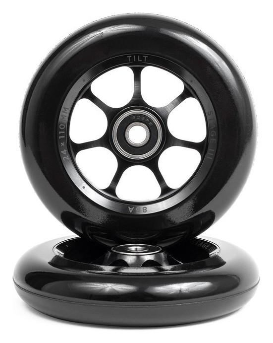 Колеса для трюкового самокату Tilt Stage III Durare Spoked Pro 110mm - Black, укр, укр
