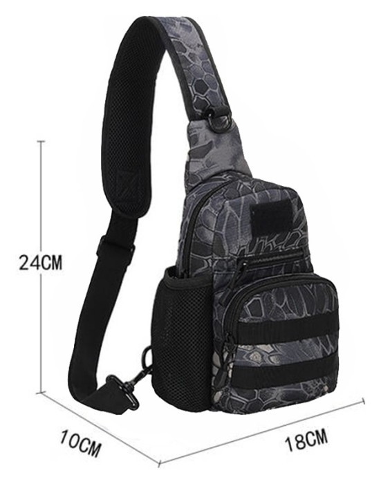 Сумка тактична через плече Smartex 3P Tactical 3 ST-055 pythons grain black