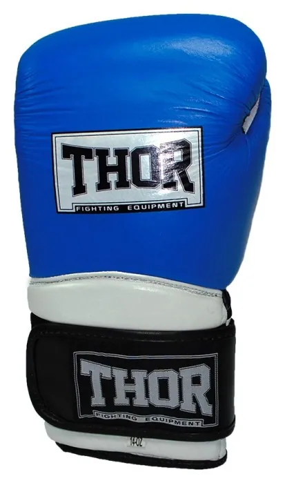 Перчатки боксерские THOR PRO KING 16oz/PU/сине-бело-черные