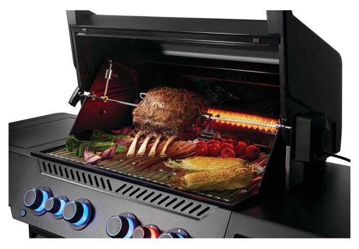 Газовый гриль Napoleon Phantom Prestige 500 Connected с боковой горелкой Sizzle Zone и вертелем (69212) P500VXRSIBPK-UA-PHM