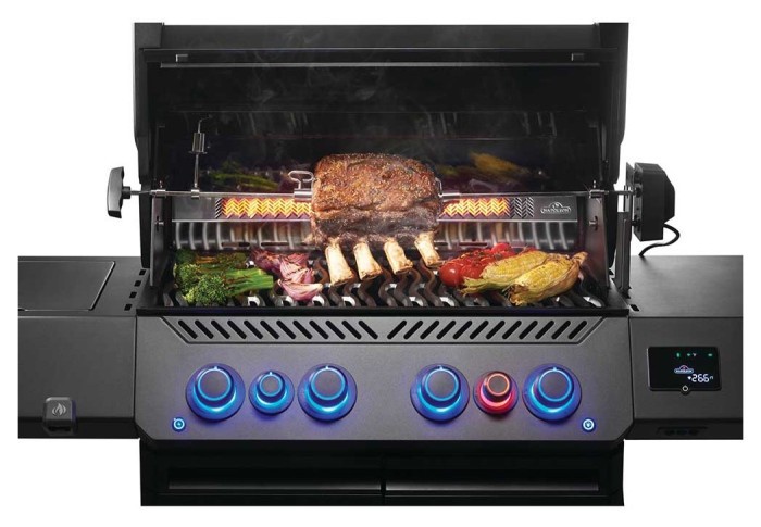Газовый гриль Napoleon Phantom Prestige 500 Connected с боковой горелкой Sizzle Zone и вертелем (69212) P500VXRSIBPK-UA-PHM