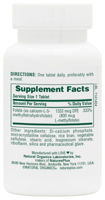 Folic Acid 800mcg - 90 tabs