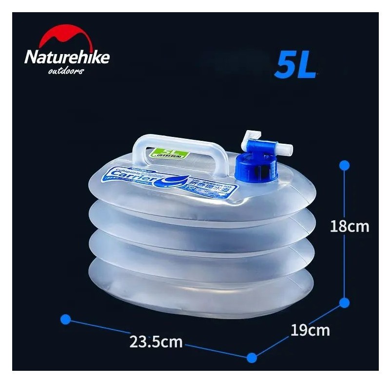 Каністра для води складана Naturehike LDPE4 NH14S002-T, 5 л