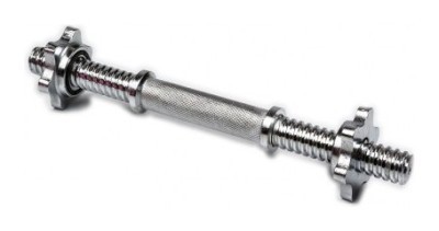 Гантельный гриф EasyFit 35 см, Ø 25 мм хромированный