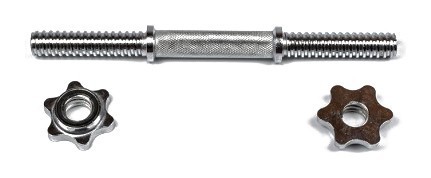 Гантельный гриф EasyFit 35 см, Ø 25 мм хромированный