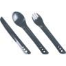 Вилка, ложка, ніж Lifeventure Ellipse Cutlery graphite Фото - 1