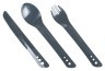 Вилка, ложка, нож Lifeventure Ellipse Cutlery graphite Фото - 2
