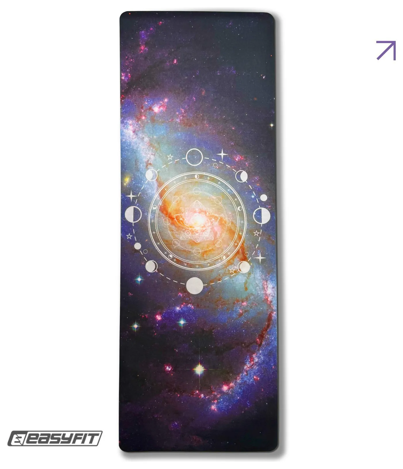 Килимок для йоги EasyFit Light VioletMoon (замша-каучук) (EFIT_EF-1926-3)