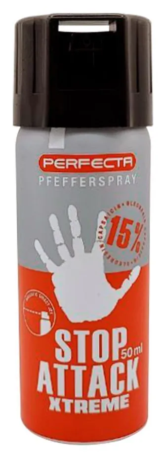 Балончик газовий перцевий Umarex Perfecta Stop Attack Xtreme 15%, 50 мл, струменеве розпилення (FNR_2.1907)
