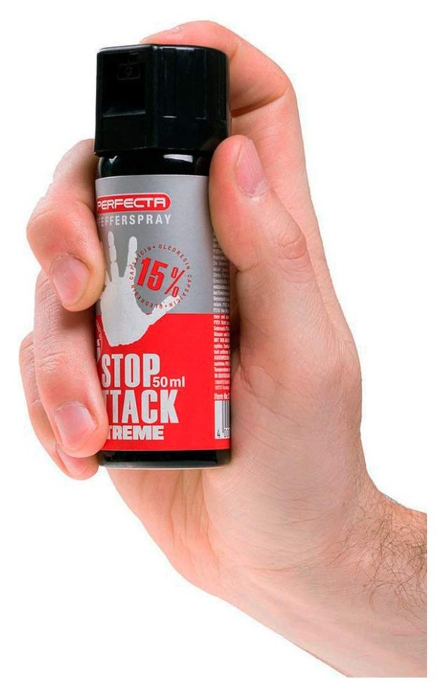 Балончик газовий перцевий Umarex Perfecta Stop Attack Xtreme 15%, 50 мл, струменеве розпилення