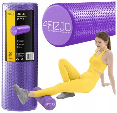 Массажный ролик 4FIZJO CARE+ EVA 45 x 15 см (валик, роллер) Purple (P-5907739314376)