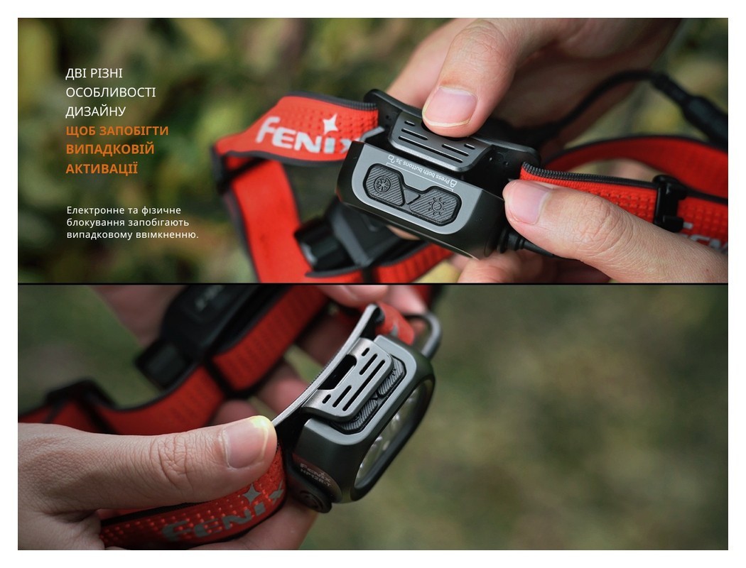 Ліхтар налобний Fenix HP12R-TB чорний, укр, укр