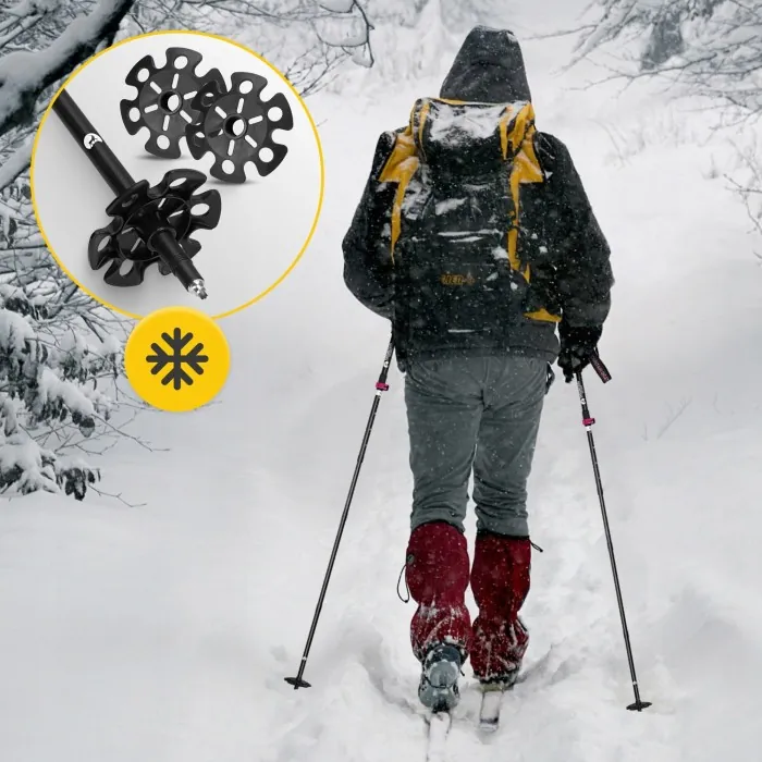 Трекинговые палки Mountain Goat Pro+ 43-130 см Black/Pink (P-5905973404662)