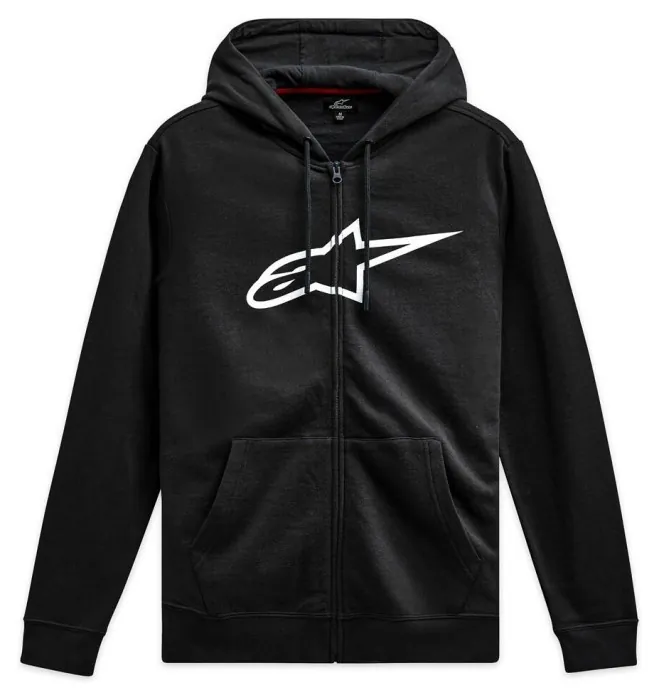 Реглан Alpinestars AGELESS ZIP HOODIE V3 BLACK/WHITE, XL