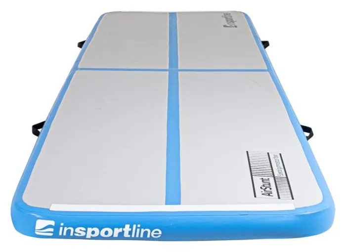 Надувной коврик inSPORTline Airstunt 400x100x10 см, синий