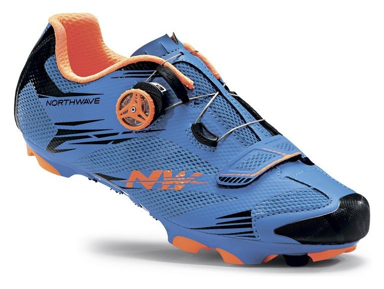 Туфли велосипедные Northwave SCORPIUS 2 PLUS M 43 (10.5US) Blue/orange (80162024-28) O