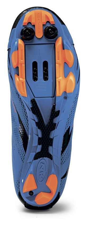 Туфли велосипедные Northwave SCORPIUS 2 PLUS M 43 (10.5US) Blue/orange (80162024-28) O