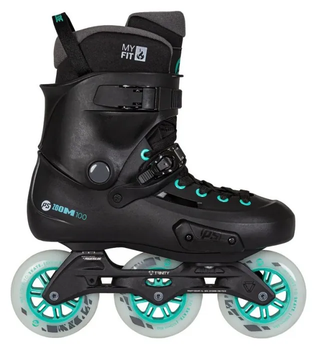 Фріскейт ролики POWERSLIDE ( 908491 ) Zoom Pro 100 Black Mint 2026