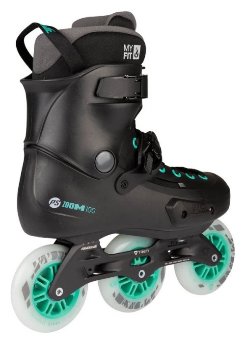 Фріскейт ролики POWERSLIDE ( 908491 ) Zoom Pro 100 Black Mint 2026