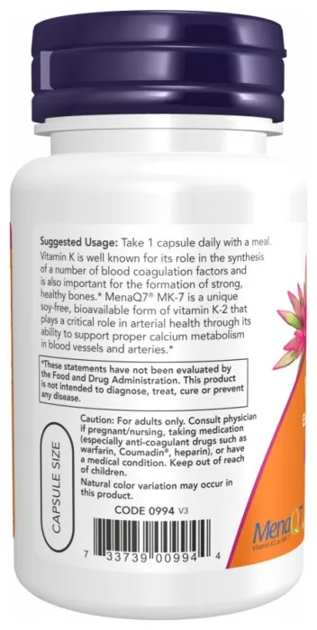 Vitamin K2 (MK-7) 300mcg - 60 vcaps