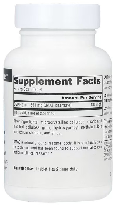 DMAE 351 mg - 100 tabs