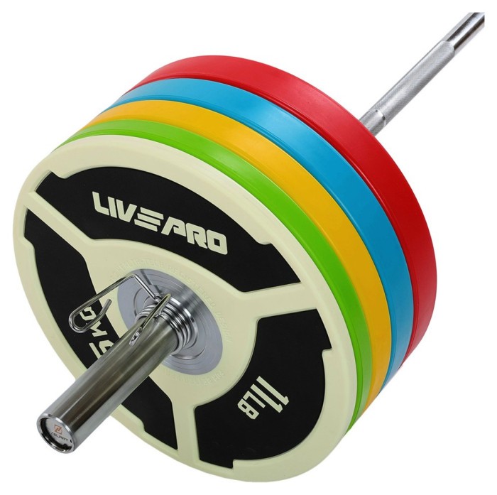 Диски бамперные олимпийские LiveUp LP8027 51 мм 5-10-15-20-25 кг