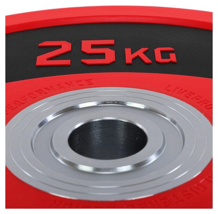 Диски бамперные олимпийские LiveUp LP8027 51 мм 5-10-15-20-25 кг