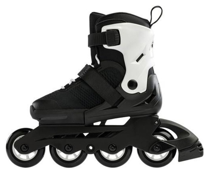 Комплект роликові ковзани Rollerblade Microblade Black White + захист