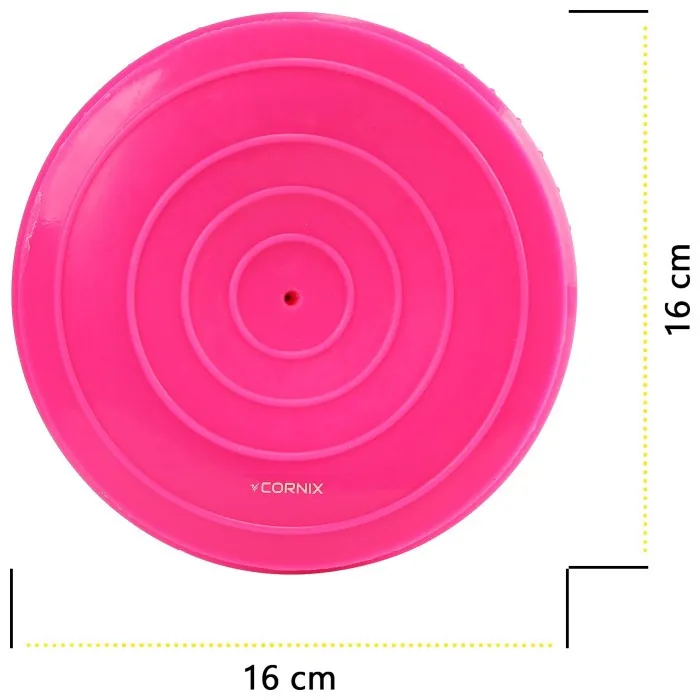 Півсфера масажна балансувальна Cornix Balance Pods 16 см 2 шт масажер для ніг, стоп XR-0533 Pink