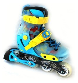 Ролики раздвижные (р33-36) профессиональные Bavar Sport (голубой)