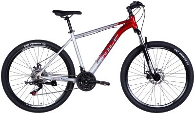 Велосипед AL 27.5" SPACE PHAETON DD FR рама-19" серебристо-красный 2025