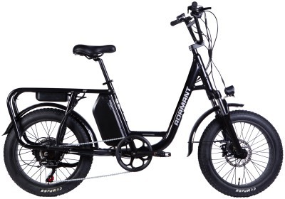 Велосипед з електроприводом 20&quot; AL Dorozhnik eADAMANT HDD рама-18,5&quot; 48B 17.5А*г 750Вт чорний 2025 крила, підніжка