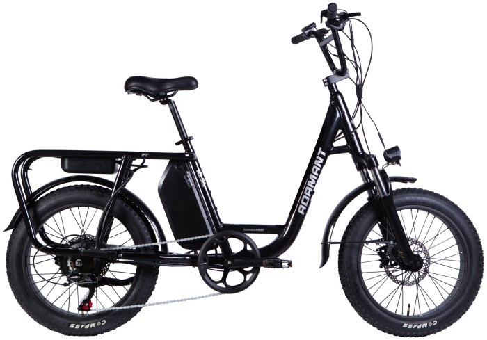 Велосипед с электроприводом 20" AL Dorozhnik eADAMANT HDD рама-18,5" 48B 17.5А*ч 750Вт черный 2025 крылья, подножка