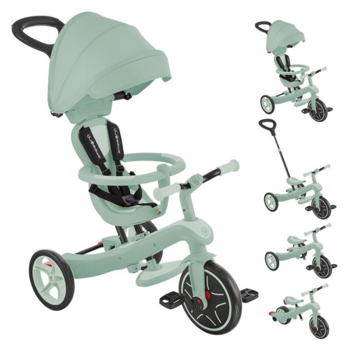 Велосипед дитячий GLOBBER серії EXPLORER TRIKE 4в1, фісташковий, до 20кг, 3 колеса, укр, укр
