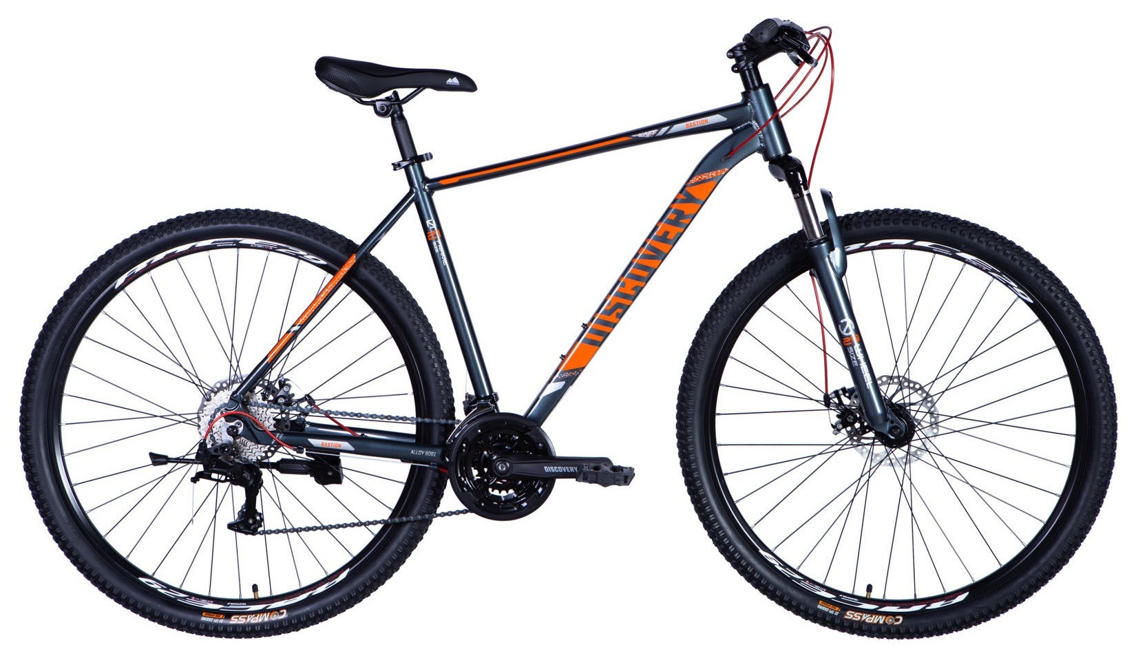 Велосипед AL 29" Discovery BASTION DD CS рама-21" сіро-помаранчевий 2025