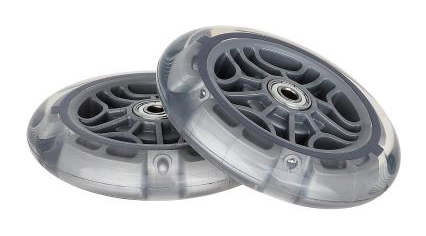 Набір коліс до самокатів GLOBBER серії GOUP/PRIMO/ELITE/MASTER ø121мм  світиться білим