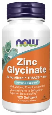 Zinc Glycinate 30mg - 120 sgels
