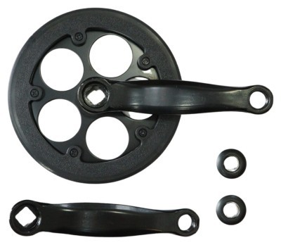 Шатун ST L127мм 32T під квадрат чорний HX HX-E-AM046 с Pl защитой