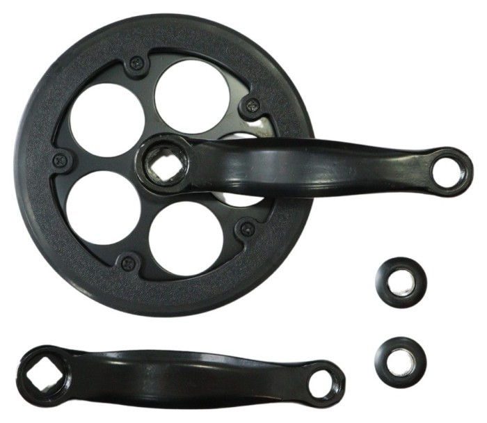 Шатун ST L127мм 32T під квадрат чорний HX HX-E-AM046 с Pl защитой, укр, укр