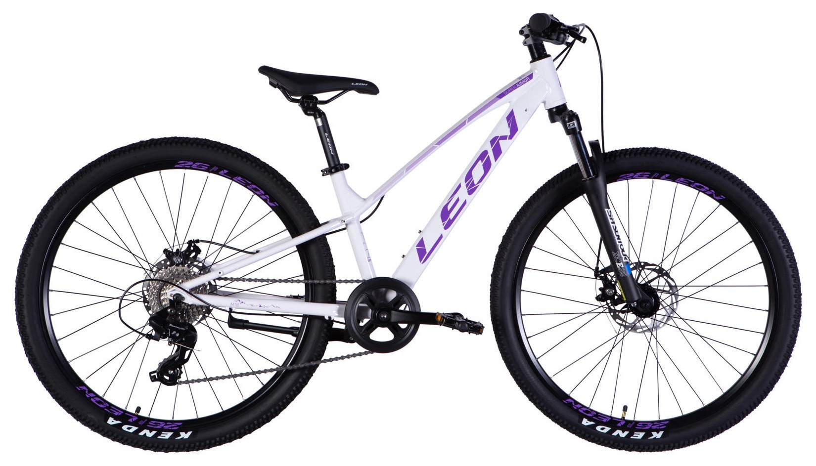 Велосипед AL 26" Leon SUPER JUNIOR DD CS рама-13" білий з бузковим 2025
