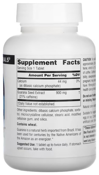 Guarana Energizer™ 900mg - 60 tabs