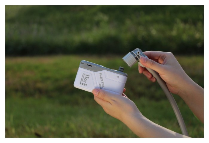 Душ портативний з насосом на акумуляторі Flextail Max Shower, білий, укр, укр