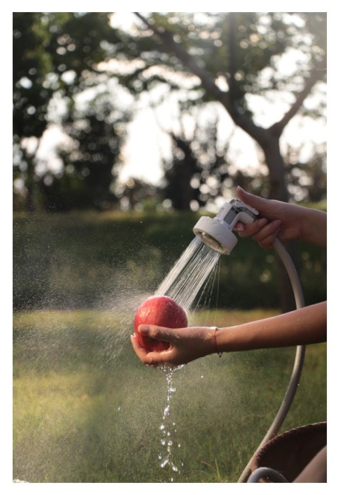 Душ портативний з насосом на акумуляторі Flextail Max Shower, білий, укр, укр