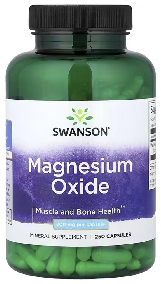 Magnesium Oxide 200 mg - 250 caps (DSN_2023-10-6873)